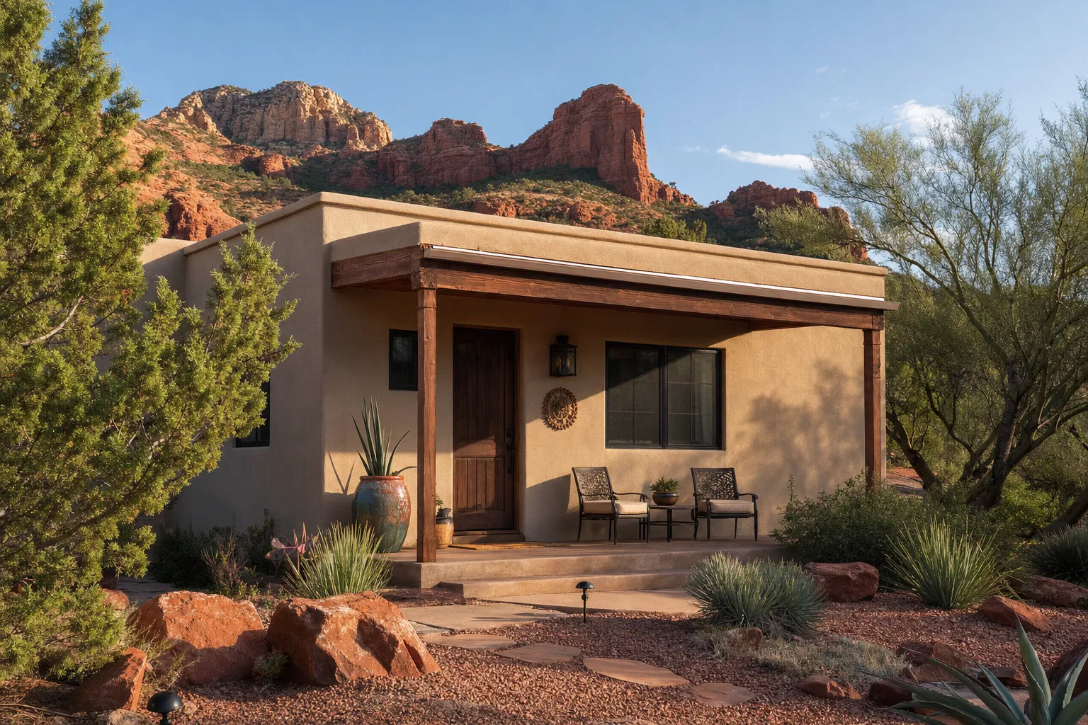 Detached casita near Snow Canyon in Ivins, Utah — a common space where Bret installs ductless mini-splits